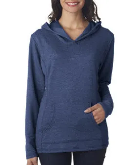 72500L Anvil Ladies' Hooded French Terry Fleece Heather Blue