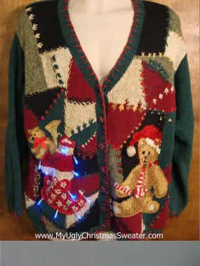 80s Amazing Light Up Ugly Xmas Sweater
