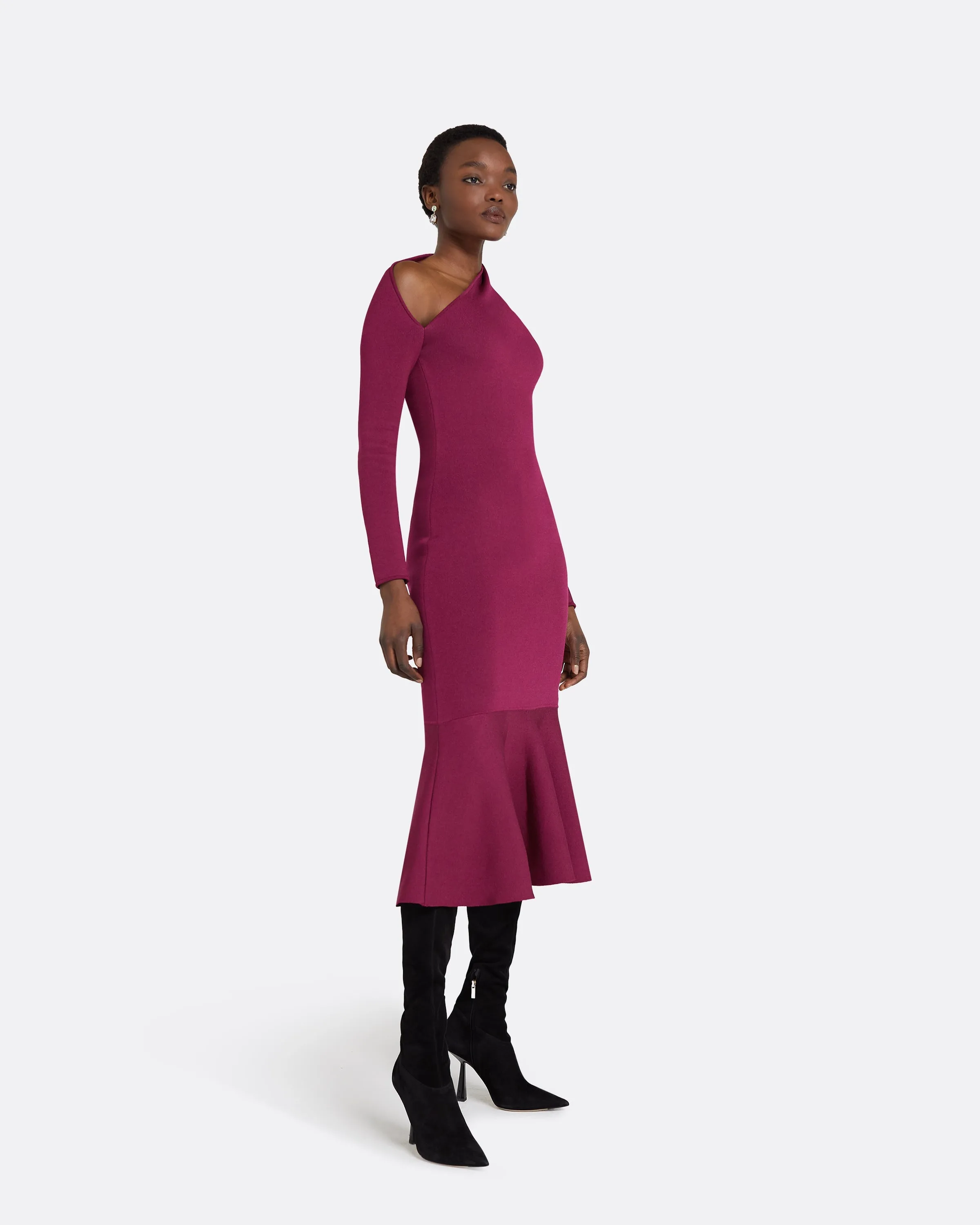 Annabel Burgundy Knit