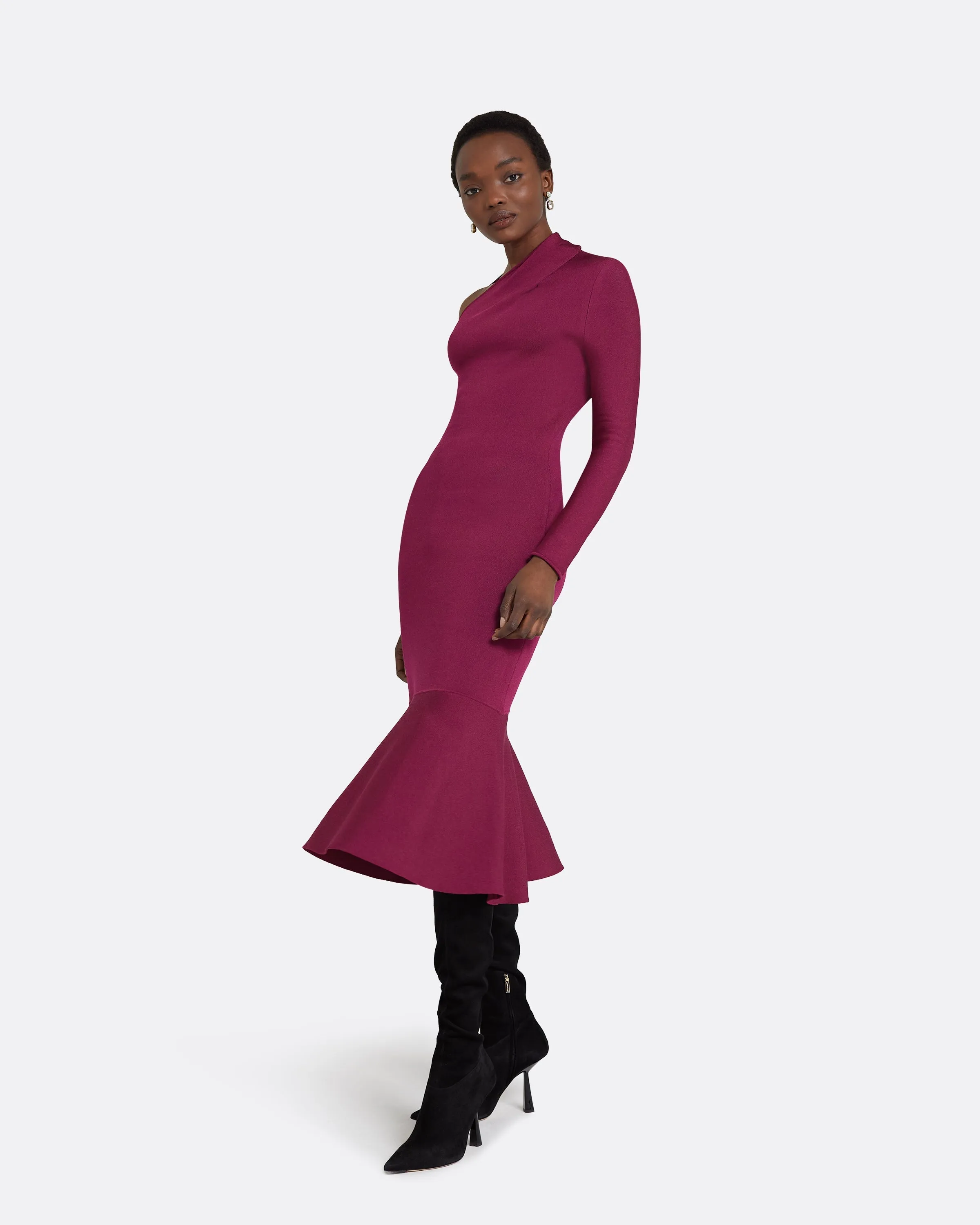Annabel Burgundy Knit