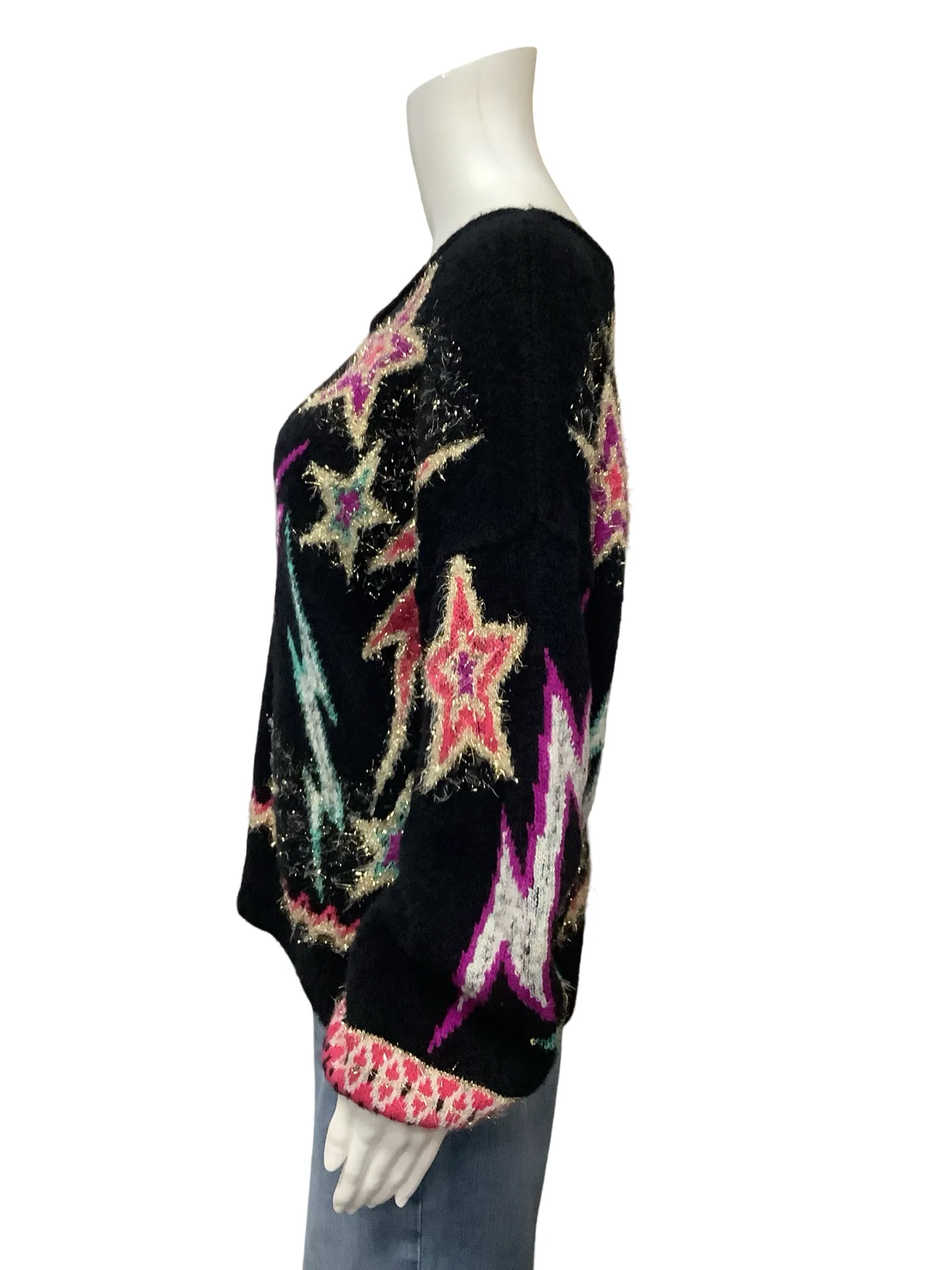 Anthropologie Pilcro Sparkle Crew Print Size: S