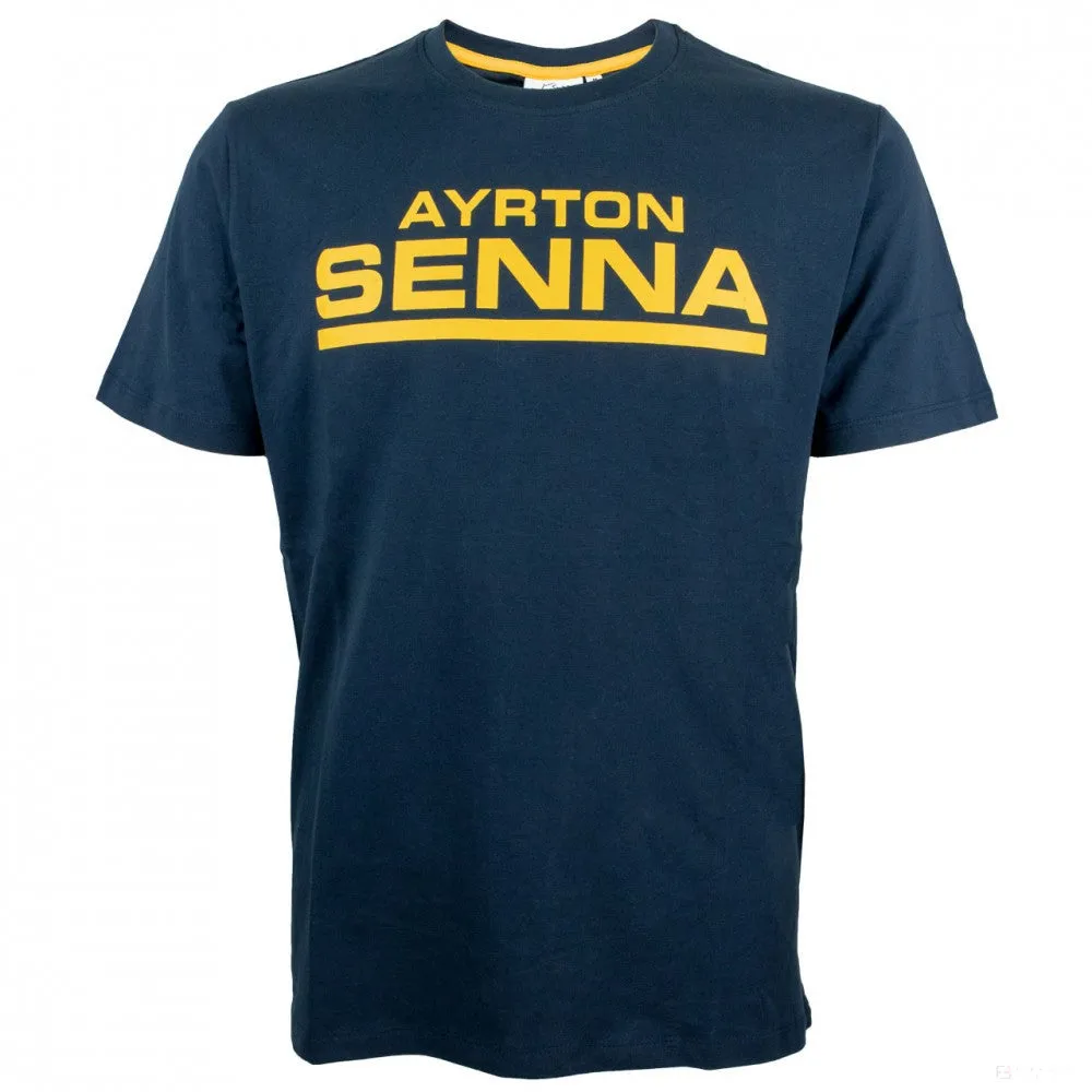 Ayrton Senna T-shirt, Racing 12, Blue, 2018