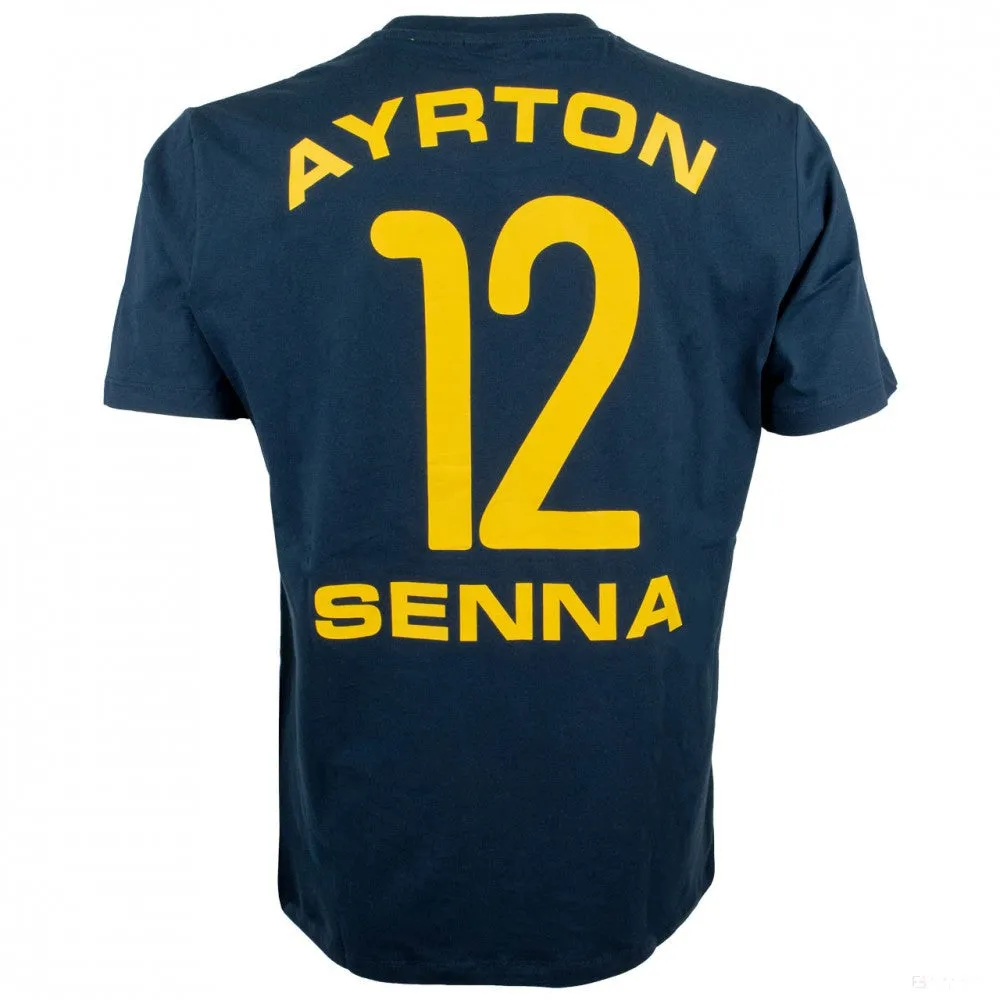 Ayrton Senna T-shirt, Racing 12, Blue, 2018