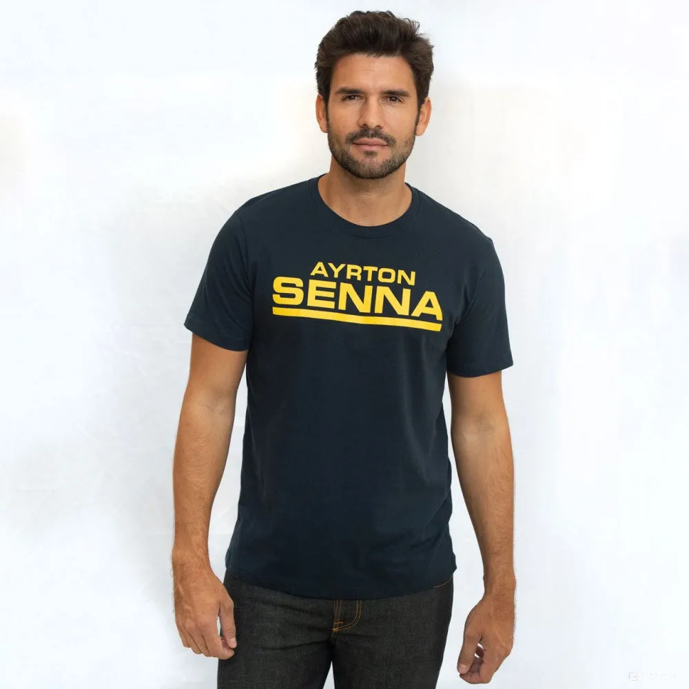 Ayrton Senna T-shirt, Racing 12, Blue, 2018