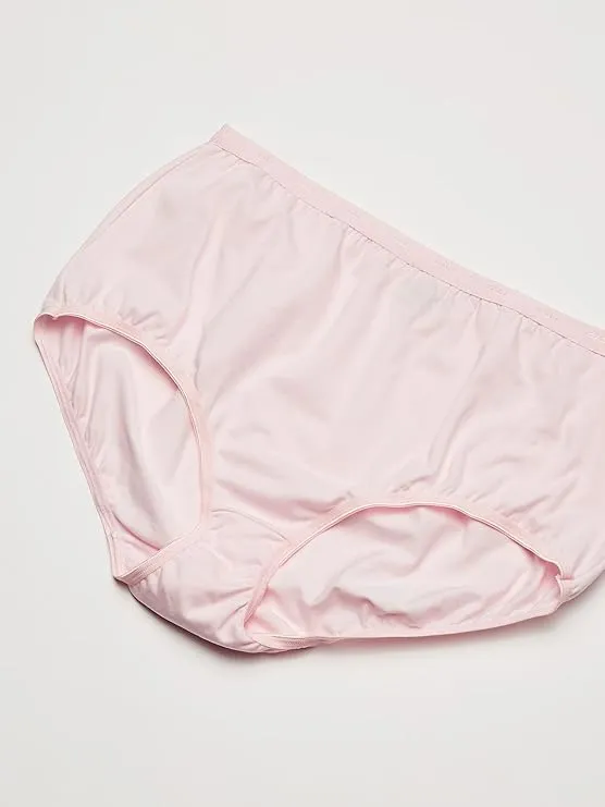 Bali Cut-fit Stretch Brief Full Coverage Panties  Silken Pink Size 9