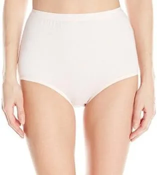 Bali Cut-fit Stretch Brief Full Coverage Panties  Silken Pink Size 9