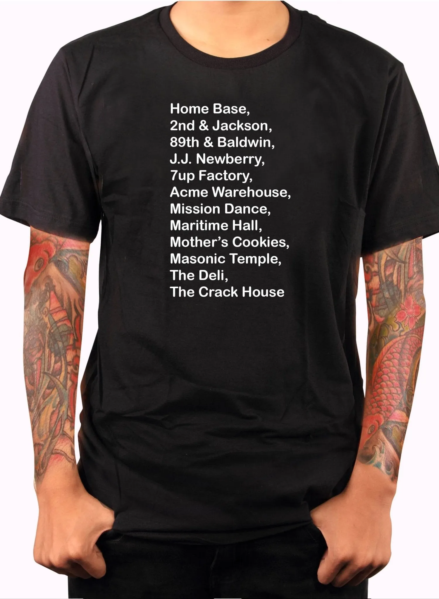 Bay Area Rave Locations T-Shirt