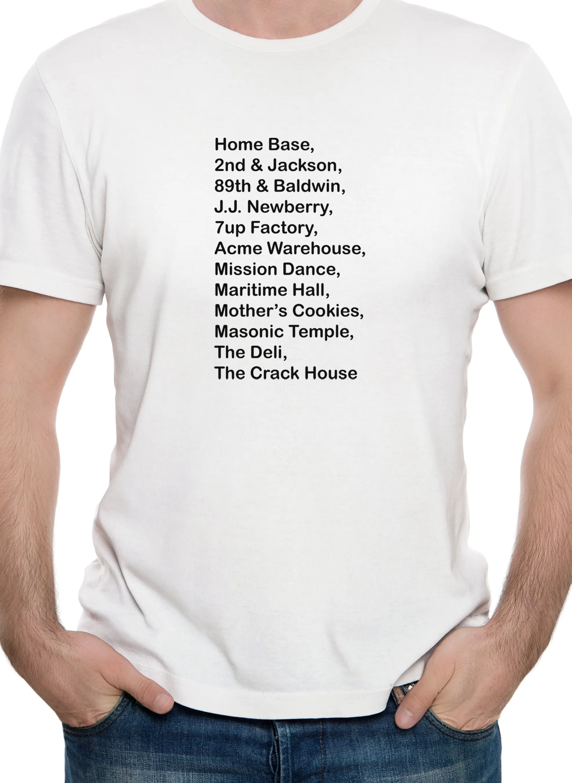 Bay Area Rave Locations T-Shirt