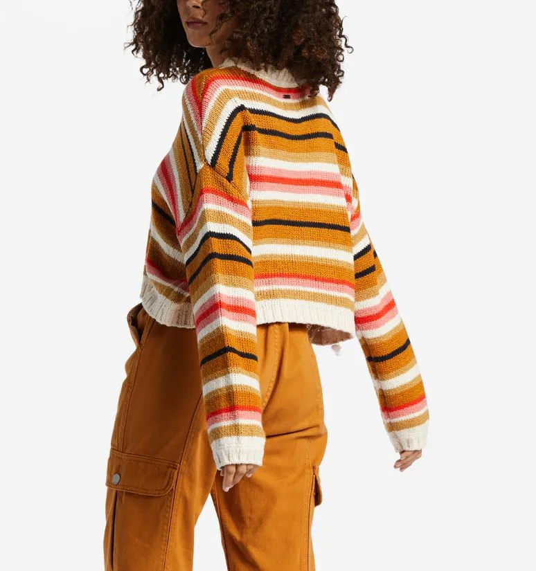 Billabong Womens So Bold Pullover Crew Neck Sweater