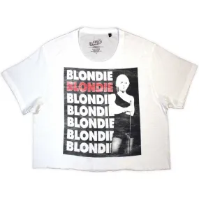 Blondies Crop Top, Stacked Logo