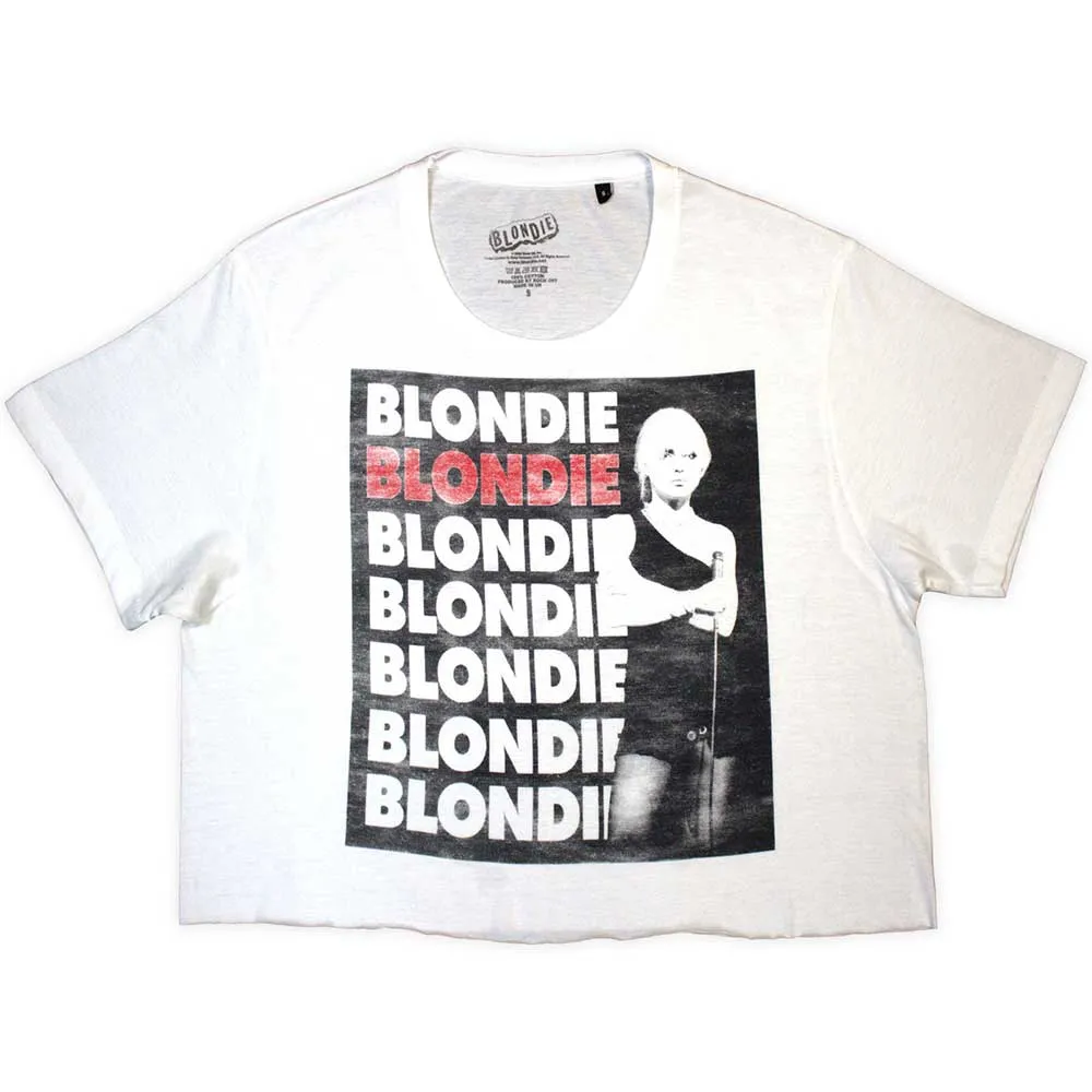 Blondies Crop Top, Stacked Logo