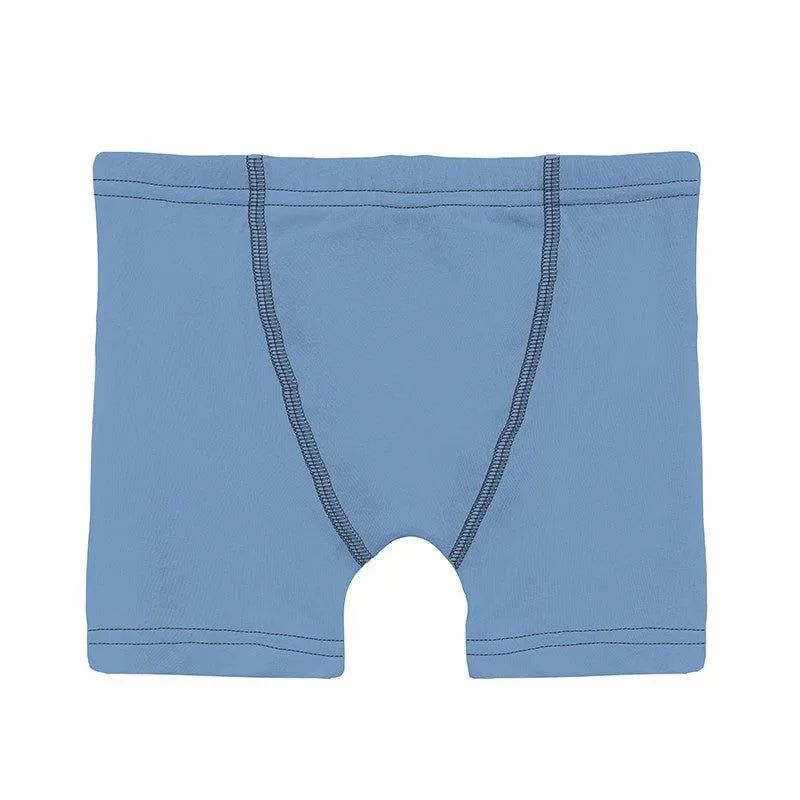 Boy's Print Bamboo Boxer Briefs (Set of 3) - Dew Pirate Map, Dream Blue & Glass Phoenix