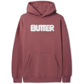 Butter Goods - Rounded Logo Hoodie Rhubarb