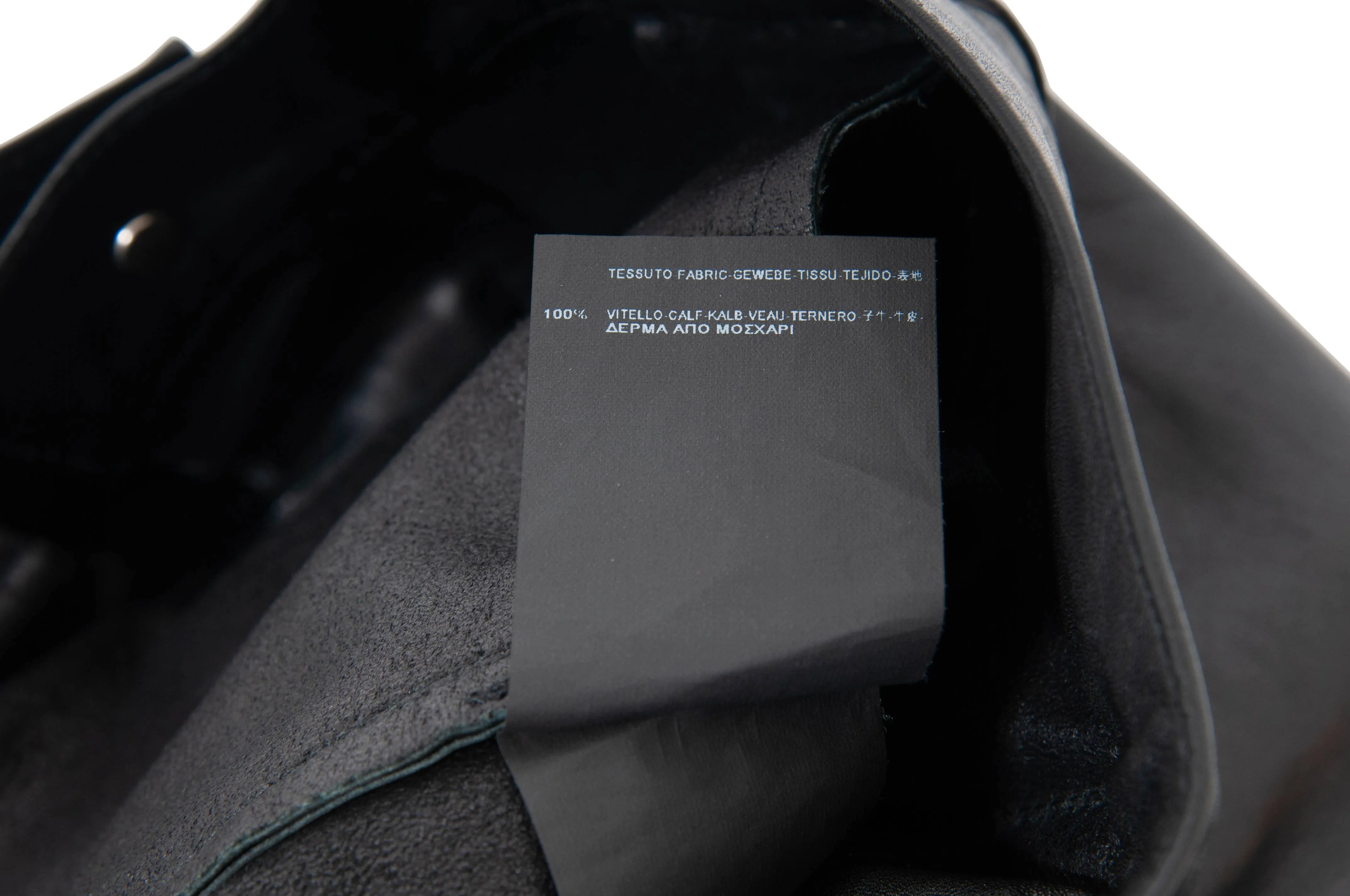 Calf Leather Jeans (Black)