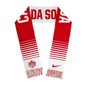 Canada National Soccer Team Nike Red/White Jacquard Local Scarf