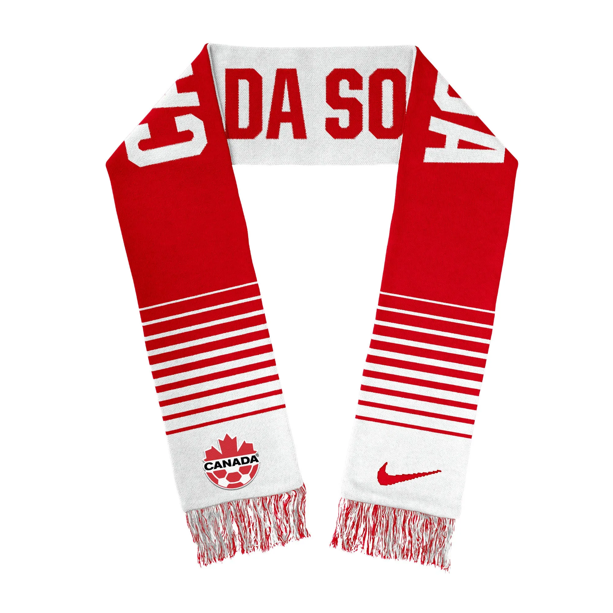 Canada National Soccer Team Nike Red/White Jacquard Local Scarf