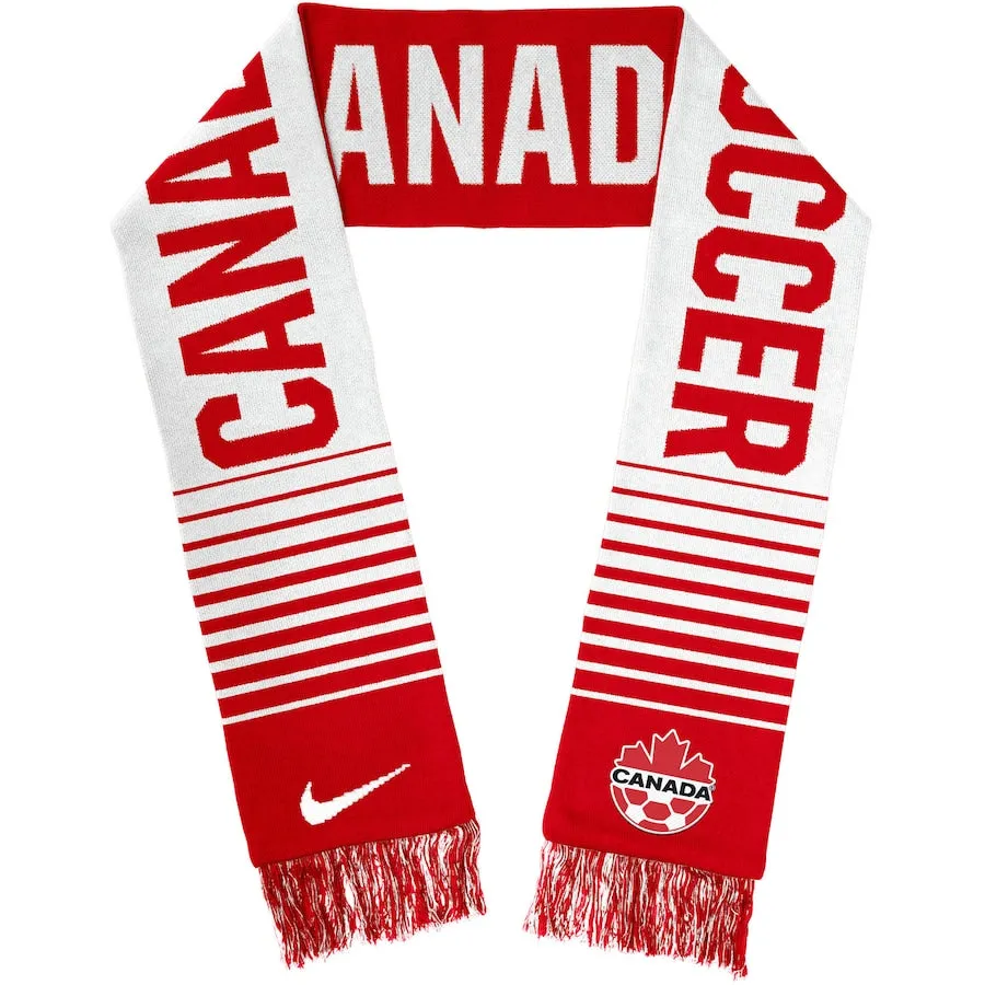 Canada National Soccer Team Nike Red/White Jacquard Local Scarf