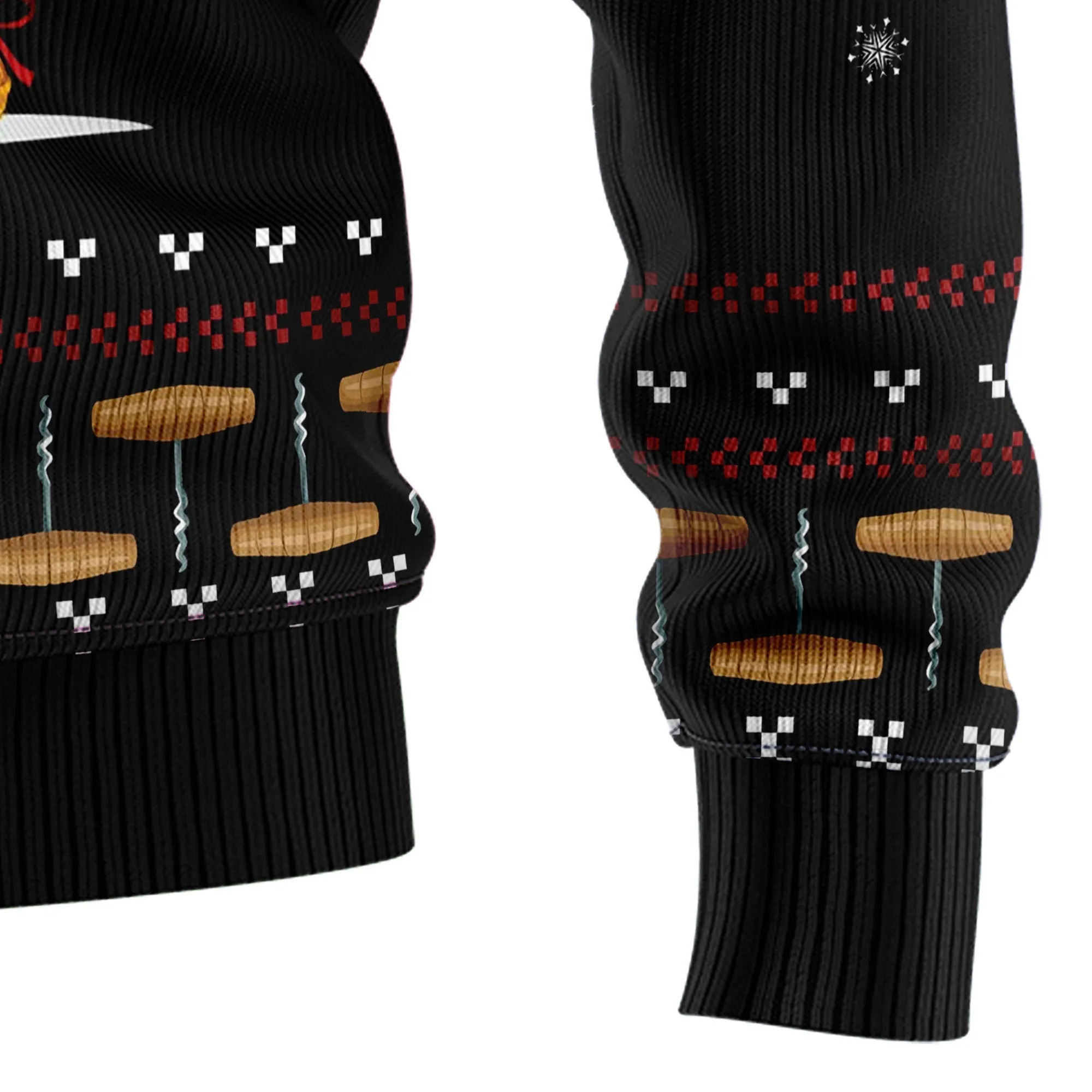Christmas Sweater JulesRoche All-Over-Print Wool Acrylic Blend
