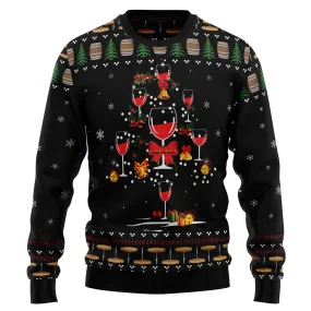 Christmas Sweater JulesRoche All-Over-Print Wool Acrylic Blend
