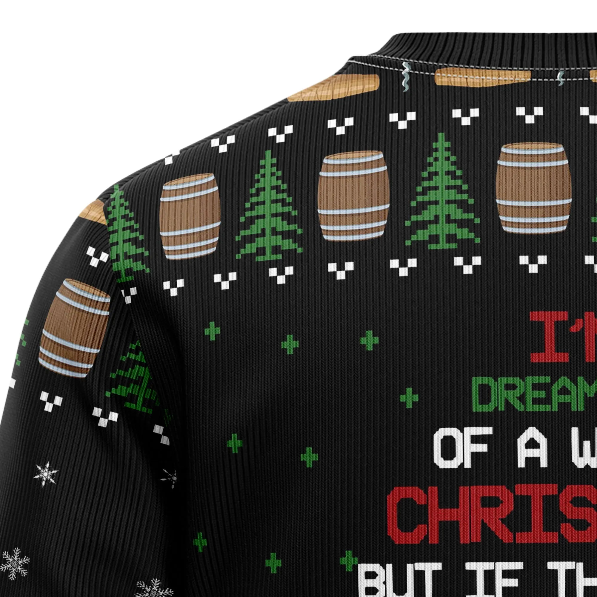 Christmas Sweater JulesRoche All-Over-Print Wool Acrylic Blend