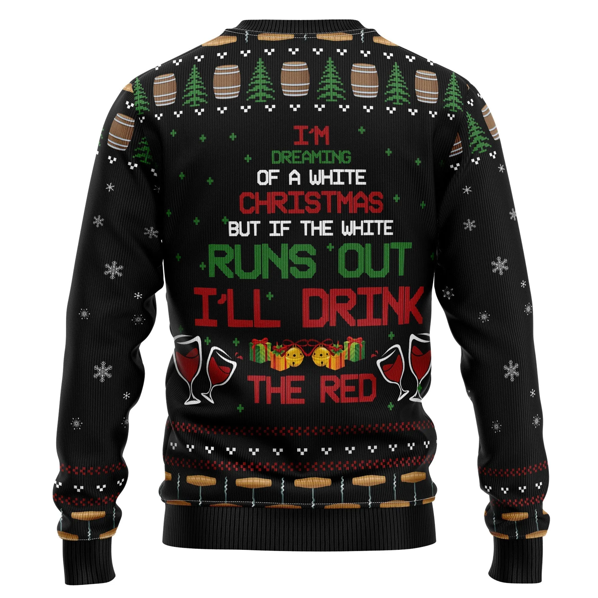 Christmas Sweater JulesRoche All-Over-Print Wool Acrylic Blend