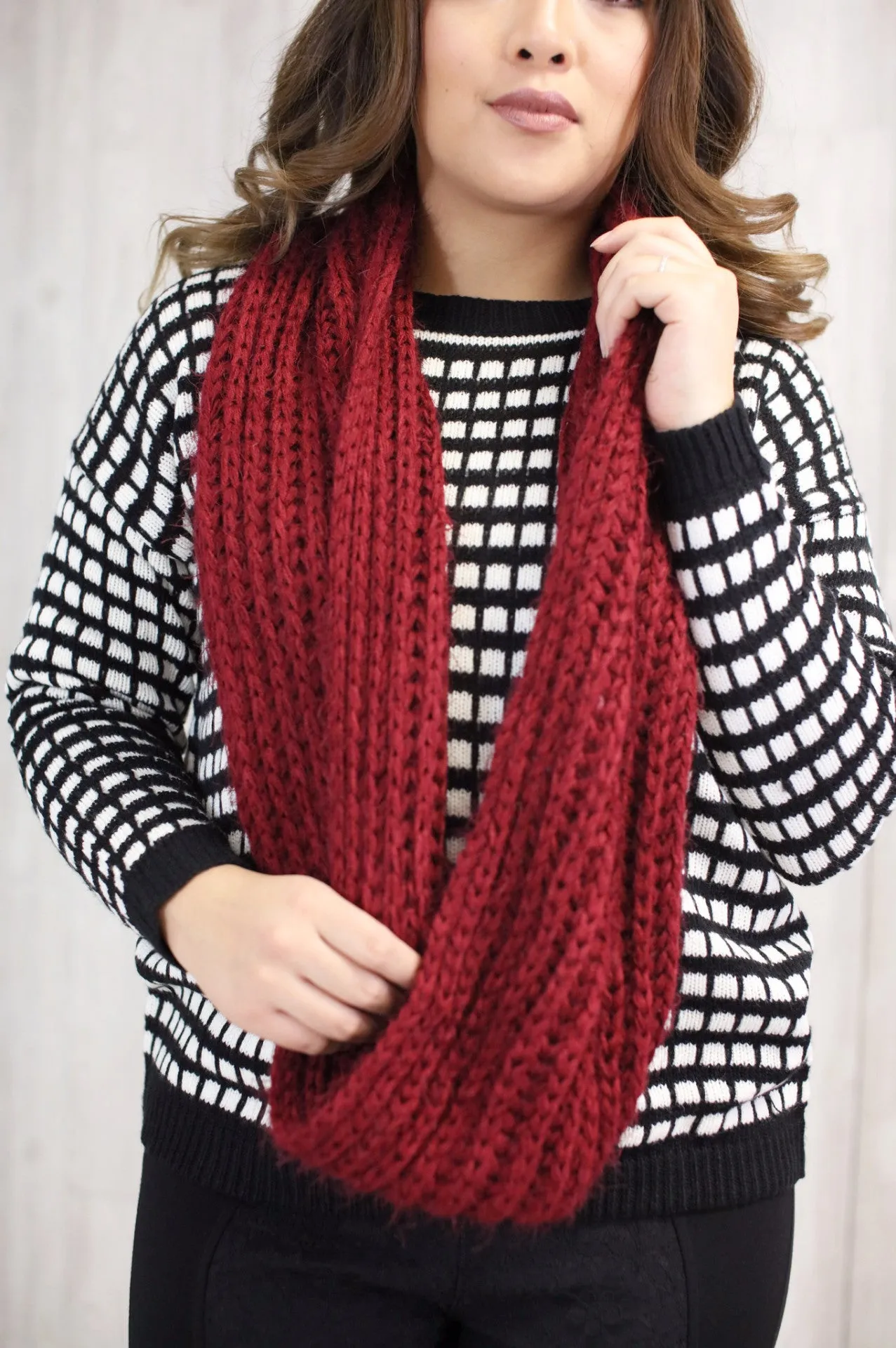 Chunky Knit Infinity Scarf