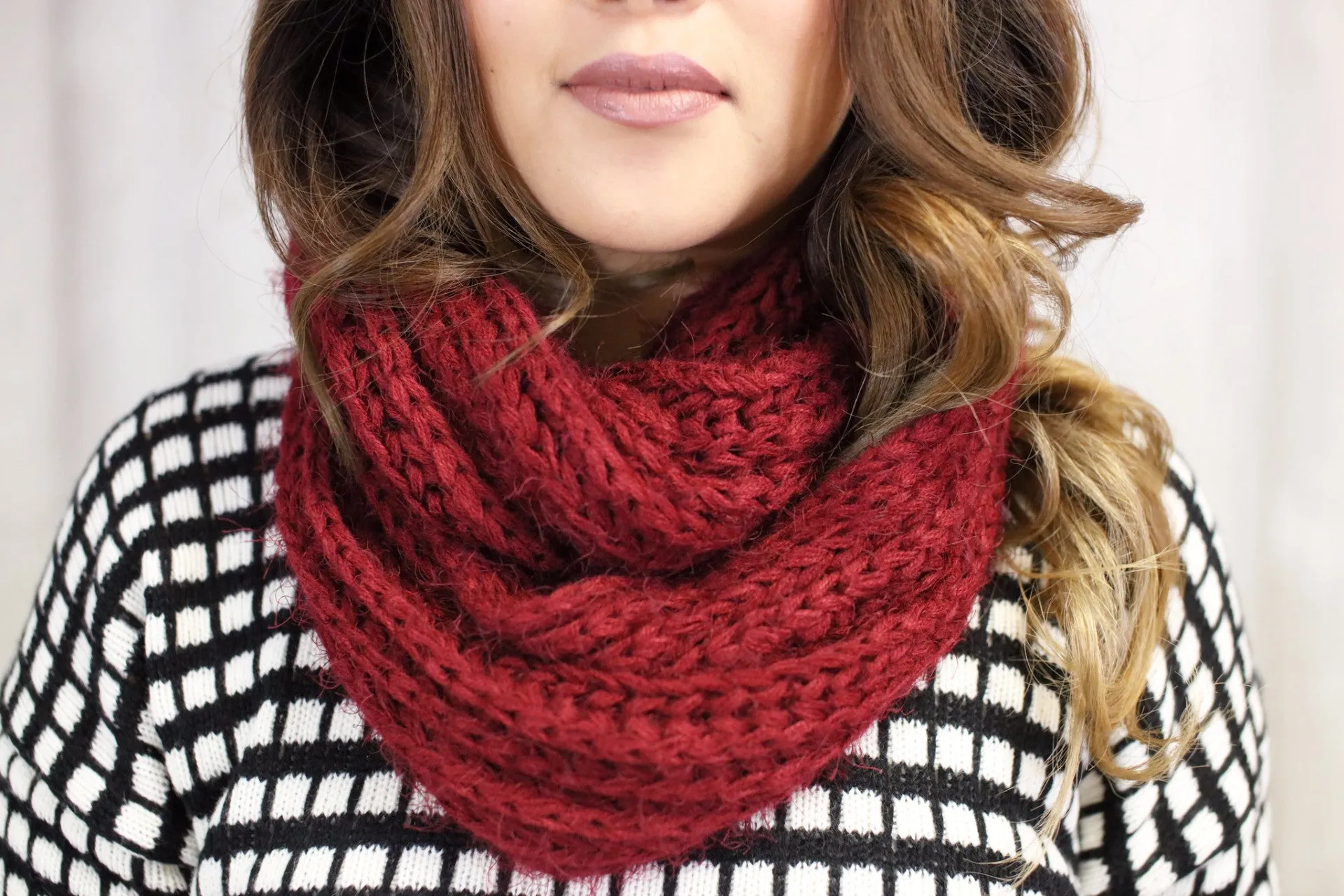 Chunky Knit Infinity Scarf