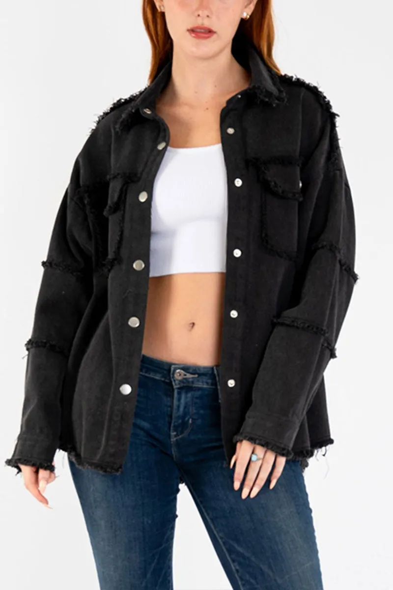 CI749 Oversized Denim Jacket
