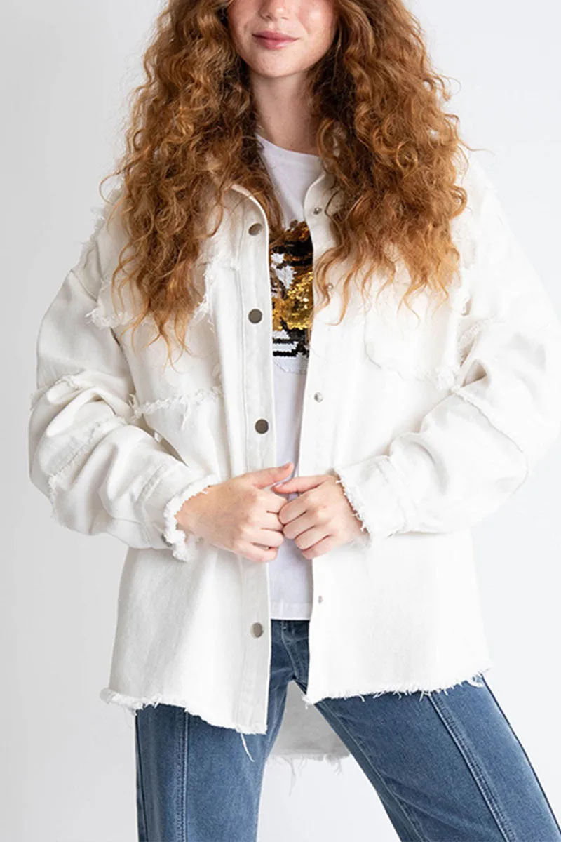 CI749 Oversized Denim Jacket