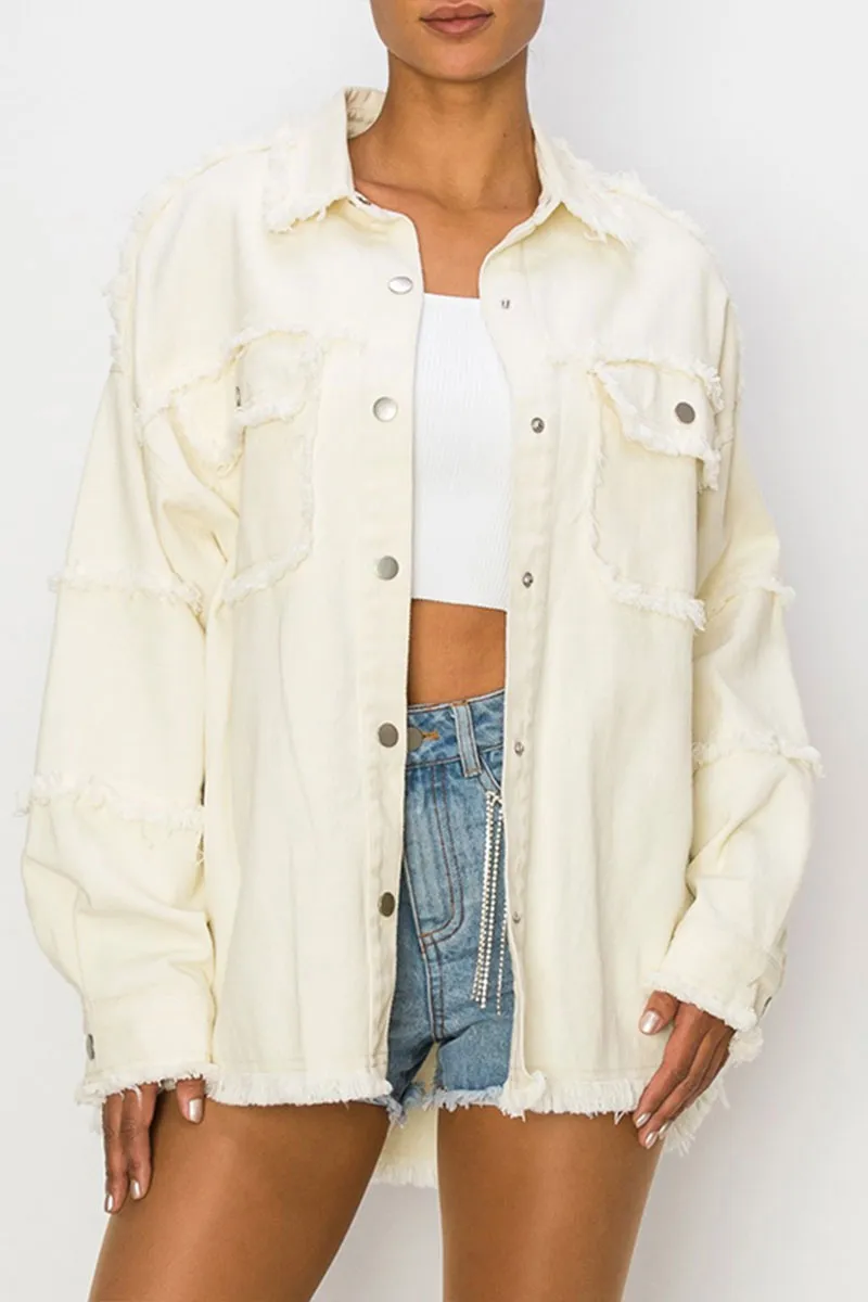 CI749 Oversized Denim Jacket