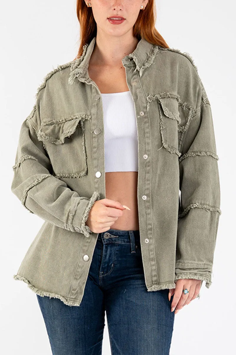 CI749 Oversized Denim Jacket