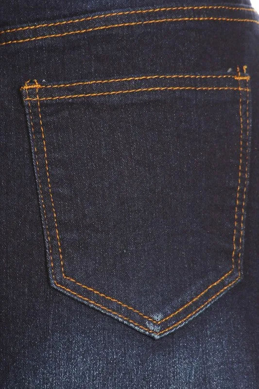 Clara Dark Denim Skirt