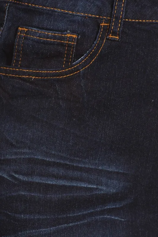 Clara Dark Denim Skirt