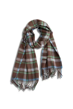 Classic British Style 100 Cashmere Plaid Winter Scarf