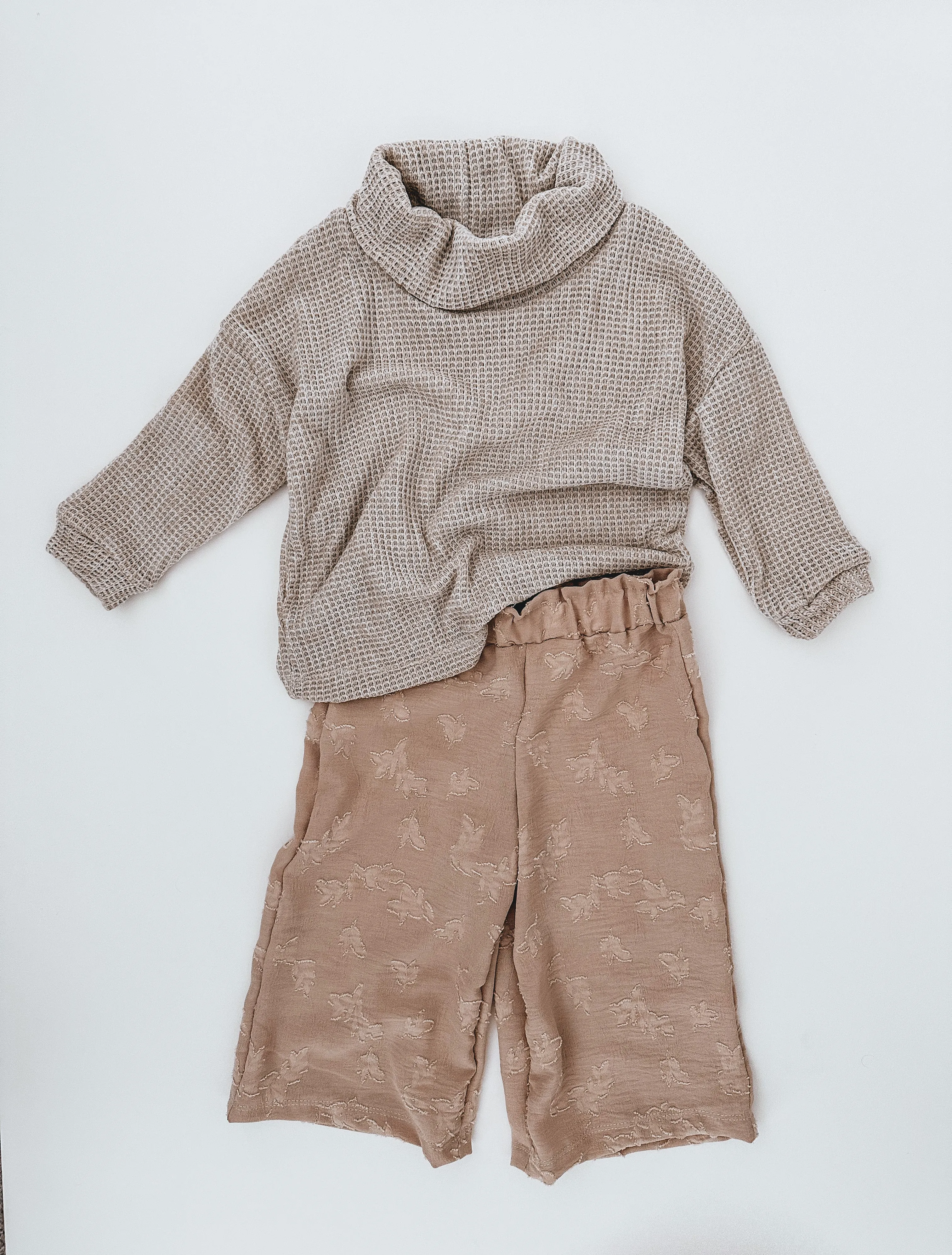 Cowl Neck Chenille Crochet Sweater