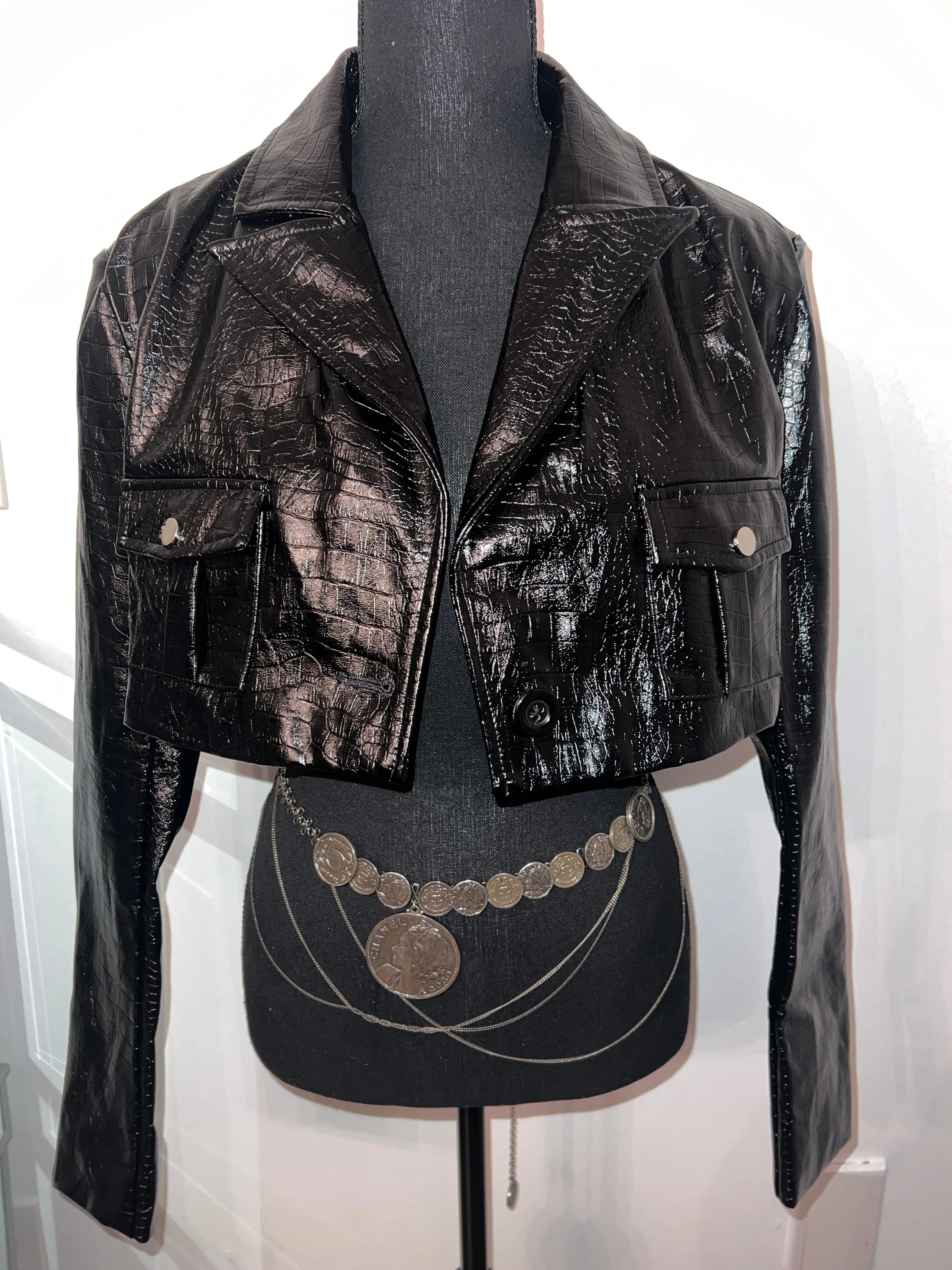 Croc Embossed Set {Jacket}