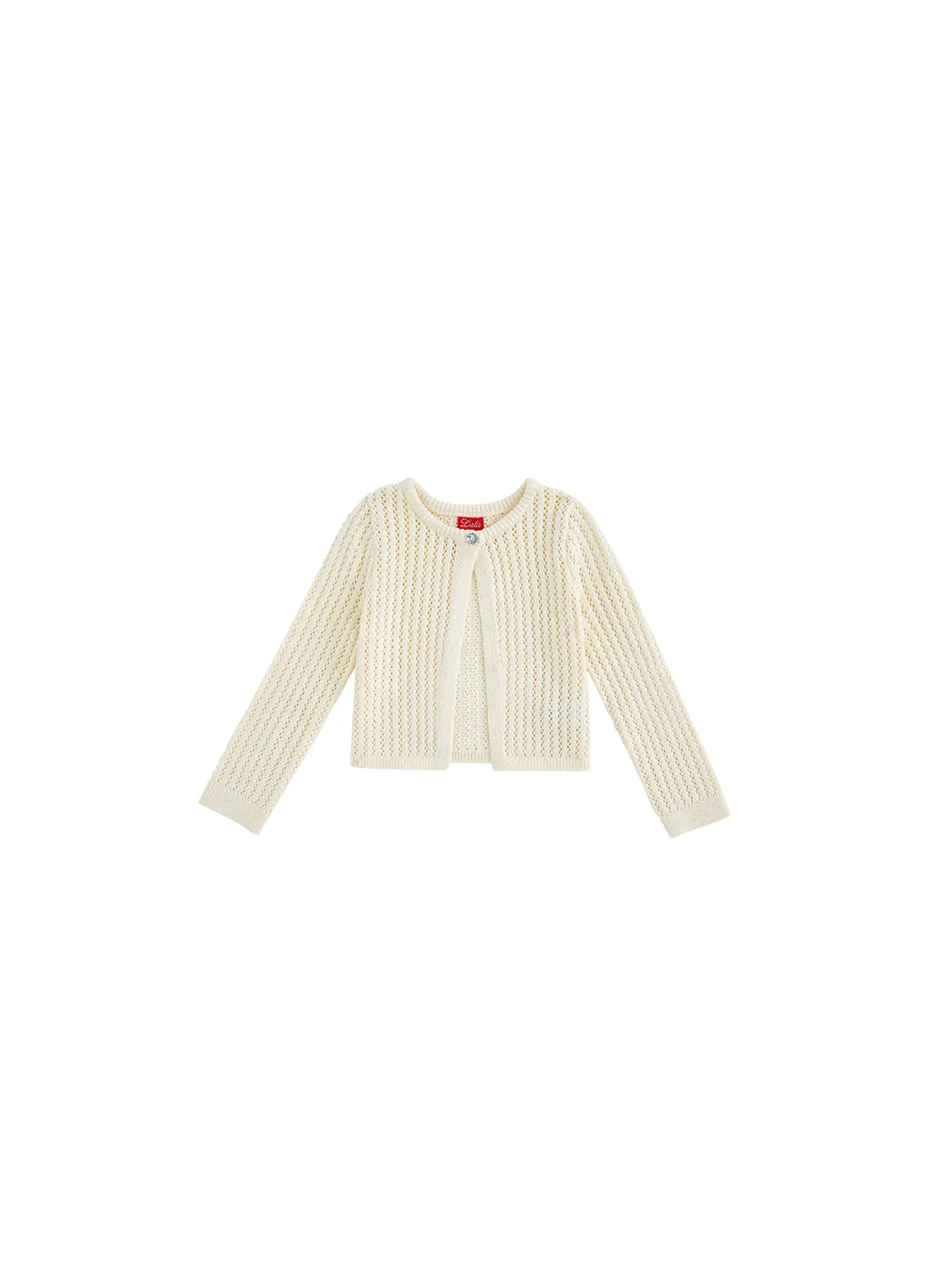 Crop Length Sweater - Almond White