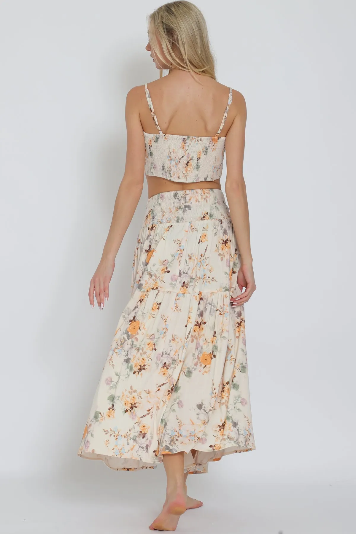 Crop Top and Skirt Set