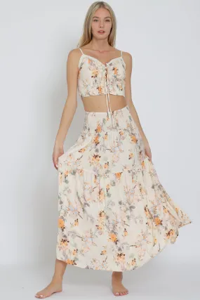 Crop Top and Skirt Set
