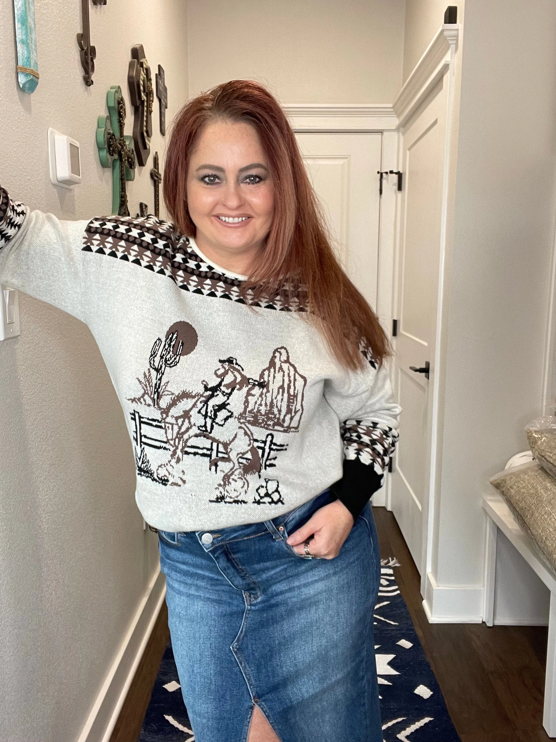 Crossover Midi Skirt