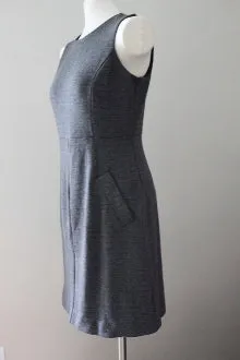 Dark Autumn Herringbone Gray Dress