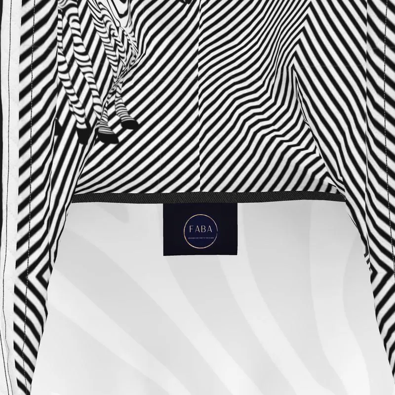 Designer Hoodie Dress Zebra