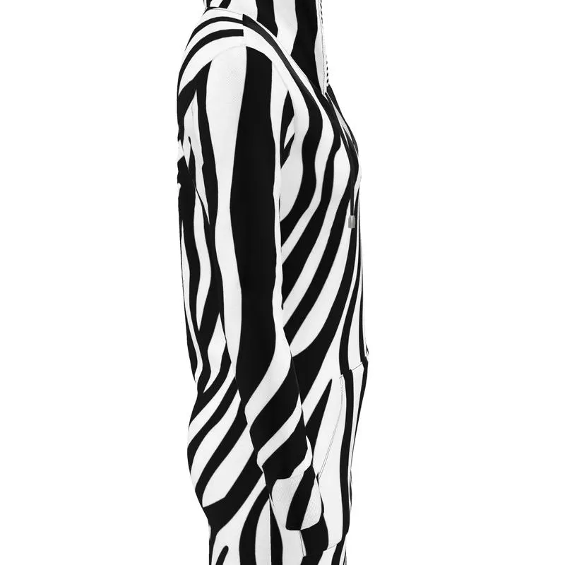 Designer Hoodie Dress Zebra