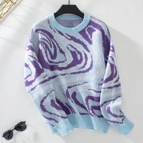 Diem™ | Strickpullover mit welligem geometrischem Muster