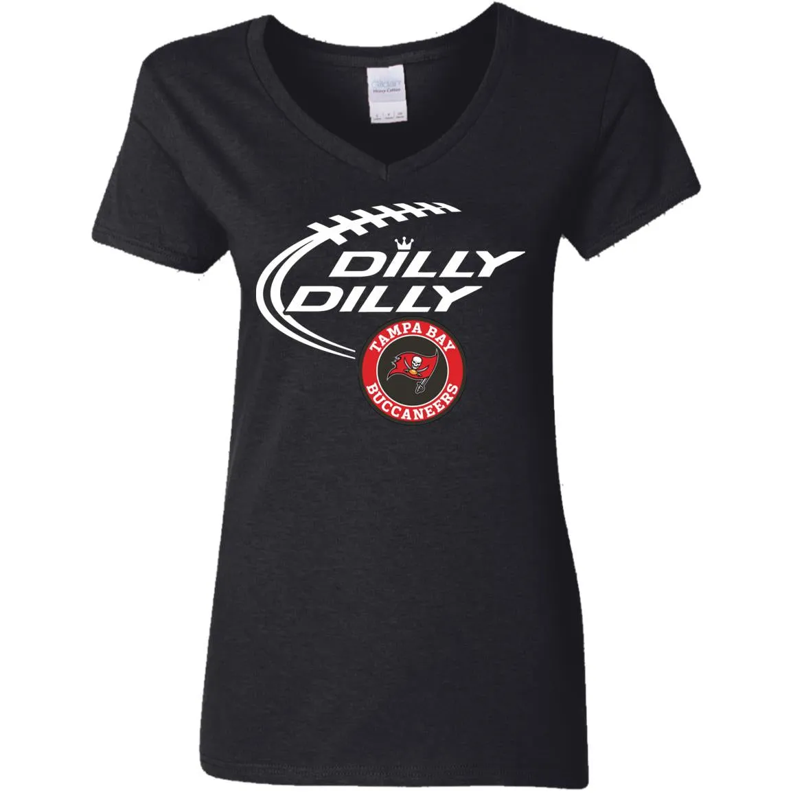 Dilly Dilly Tampa Bay Buccaneers Nfl Football Women V-Neck T-Shirt