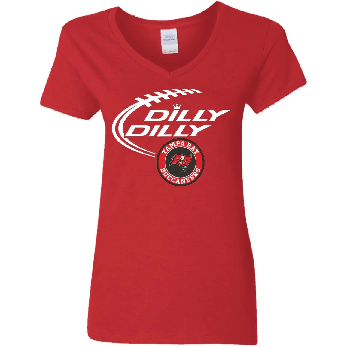 Dilly Dilly Tampa Bay Buccaneers Nfl Football Women V-Neck T-Shirt