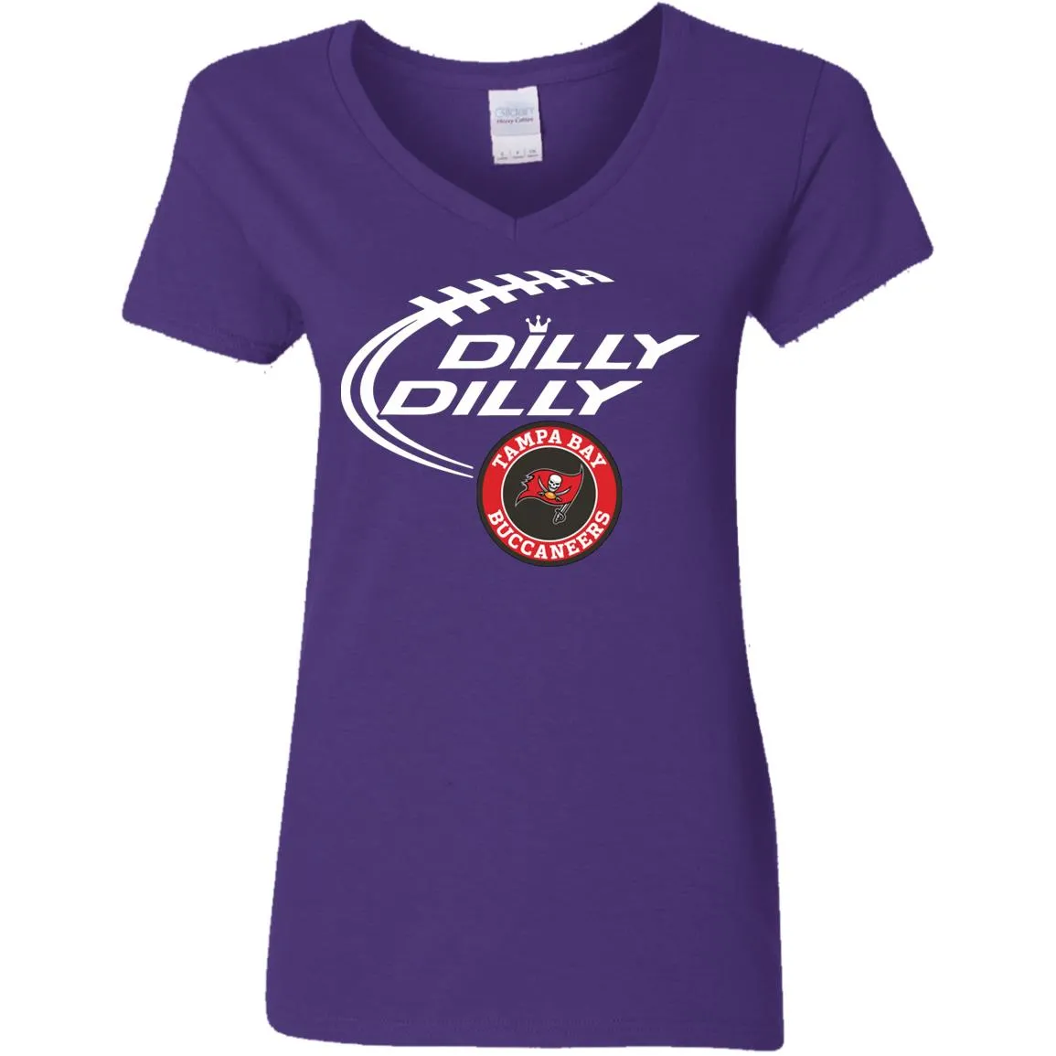 Dilly Dilly Tampa Bay Buccaneers Nfl Football Women V-Neck T-Shirt