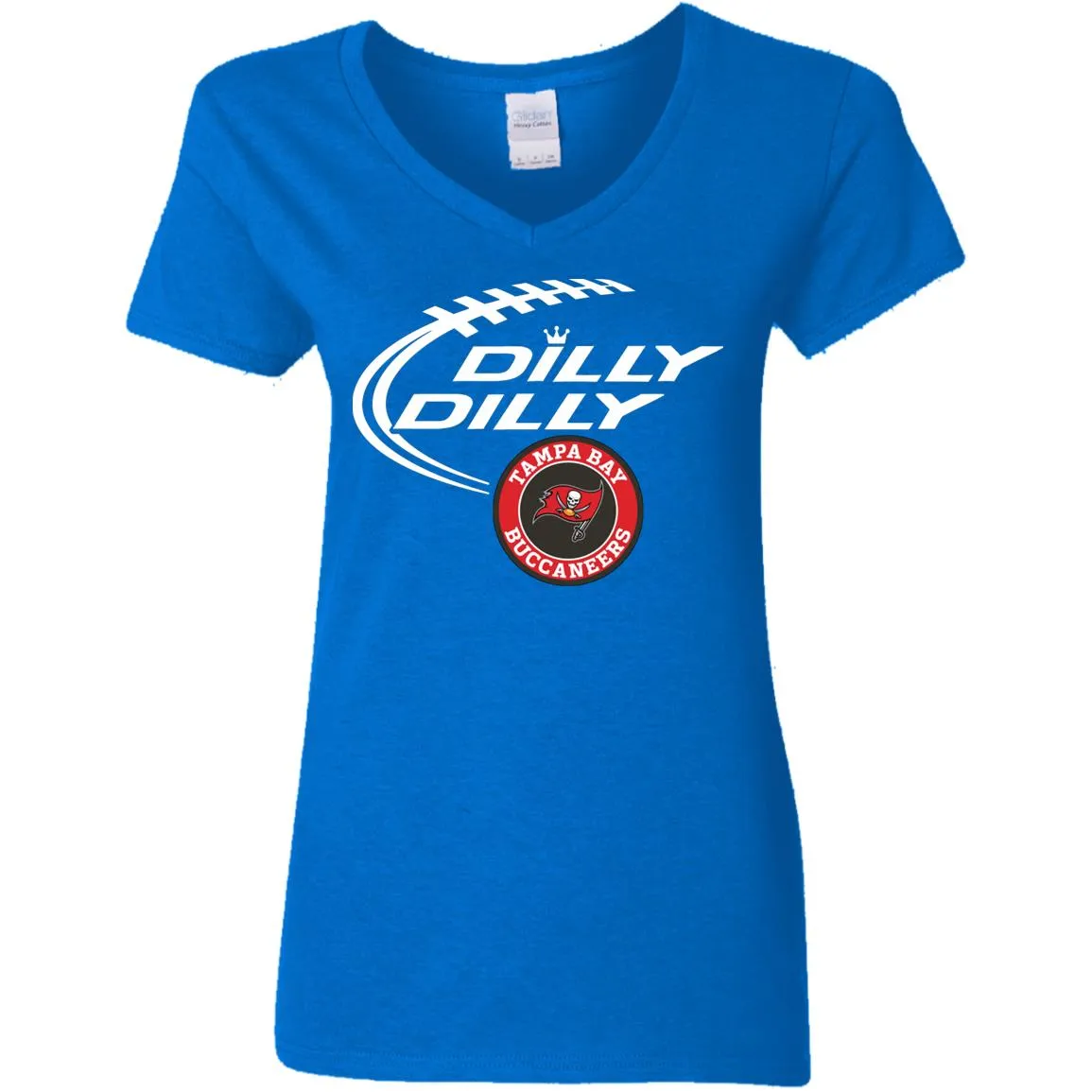 Dilly Dilly Tampa Bay Buccaneers Nfl Football Women V-Neck T-Shirt