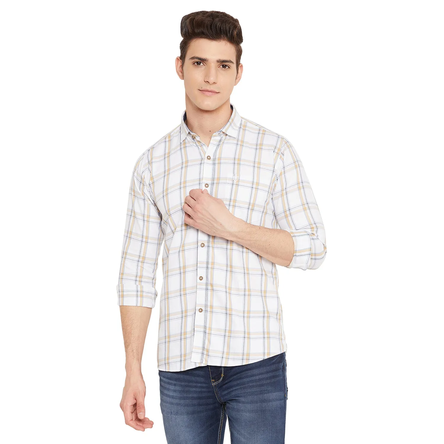 Duke Stardust Men Full Sleeve Cotton Shirt (SDO8CKTQ)