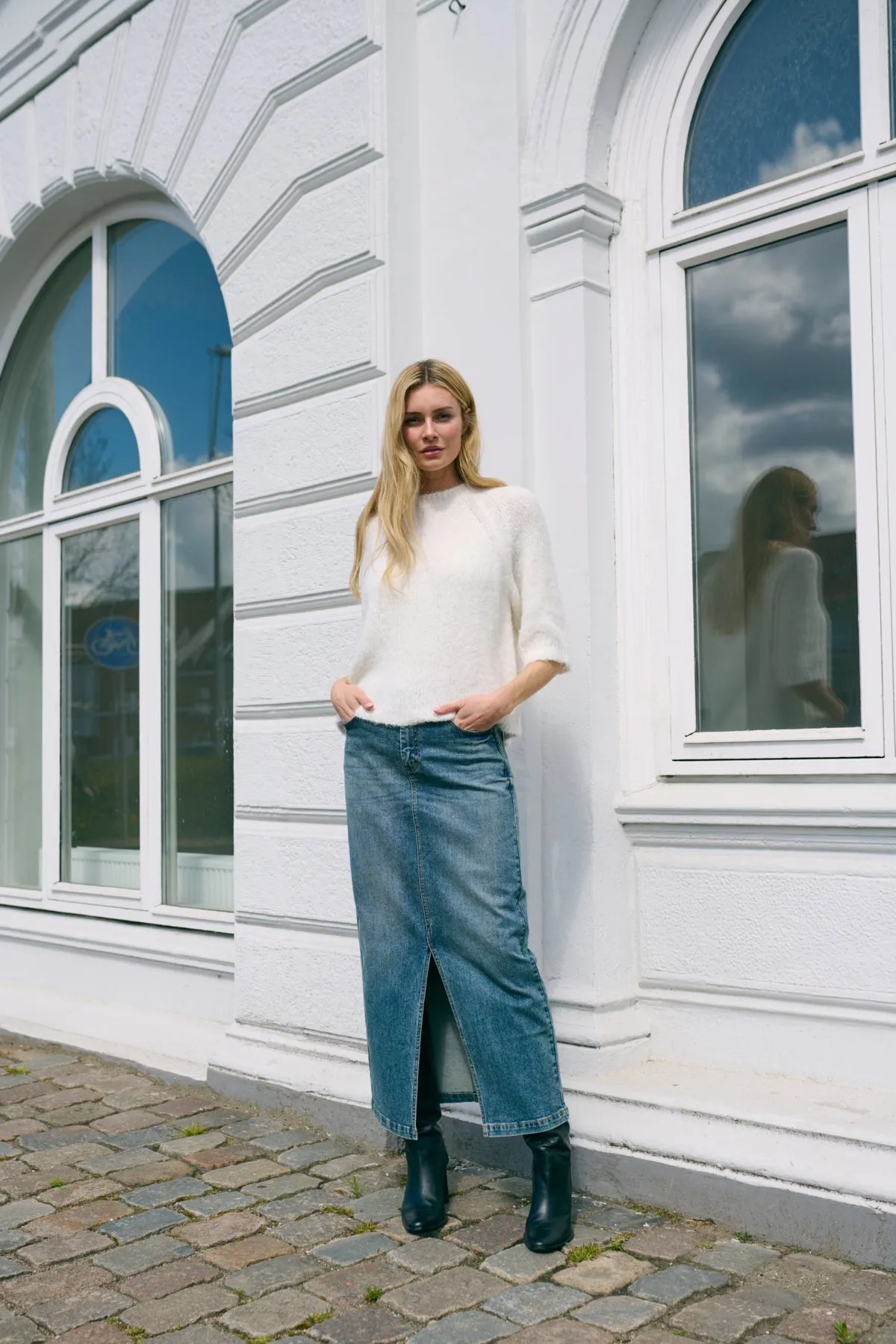 Emilie Crop Knit Pullover